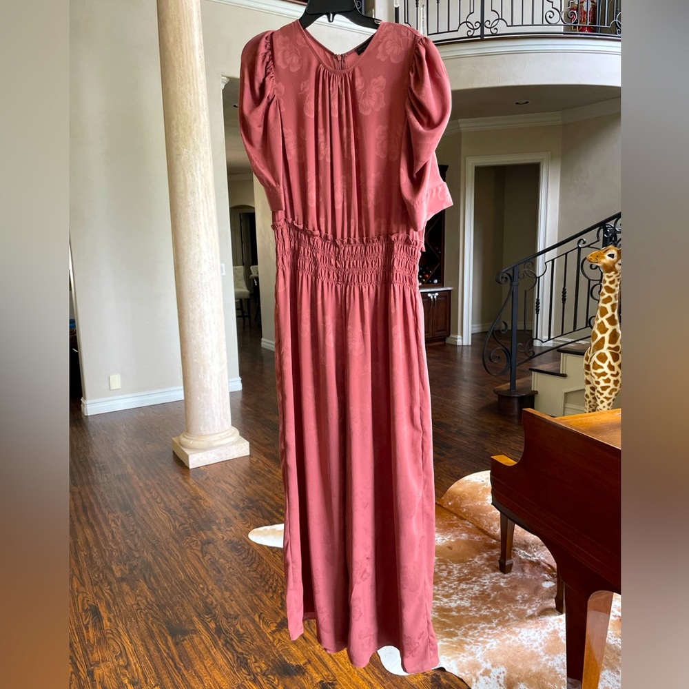 Anthropologie Puff sleeve, wide legged, Jumpsuit